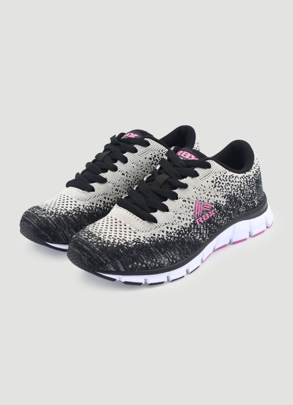 Rbx Active Women's Lightweight Knit Lace Up Treaded Running Shoe, Size: 7, Pink