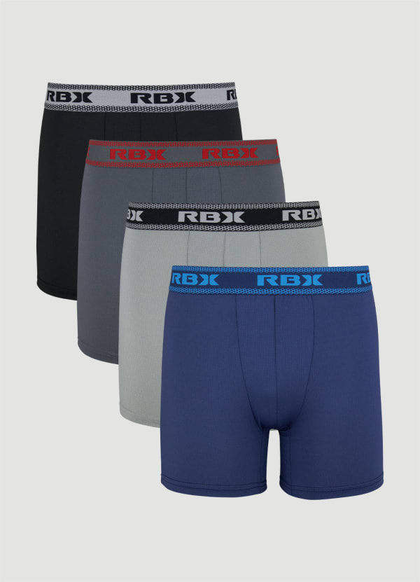 Men's Performance Mesh Boxer Briefs 4-Pack - null