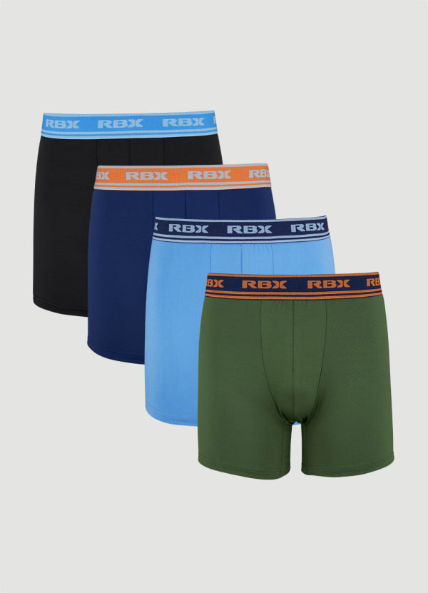 Men's Quick Dry Boxer Briefs 4-Pack - null