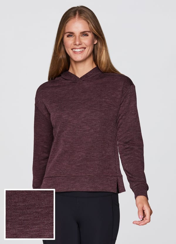 Zen Ribbed Lounge Hoodie - null