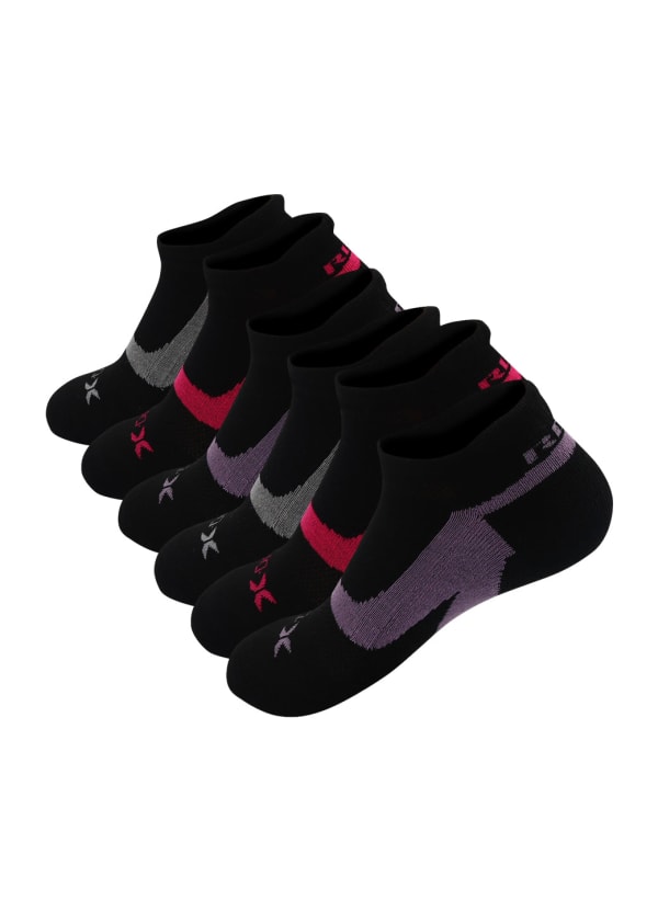 Women's 6-Pack No Show Heel Tab Socks - null