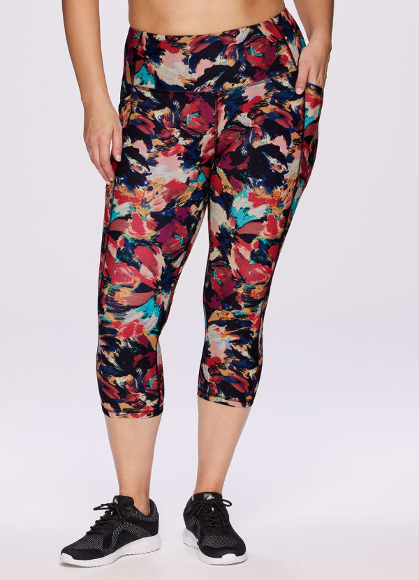 Plus Summer Blossom Super Soft Capri - null