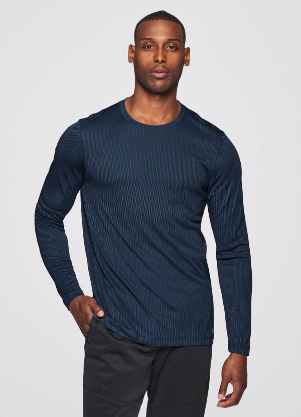 Prime Textured Long Sleeve Workout Tee - null