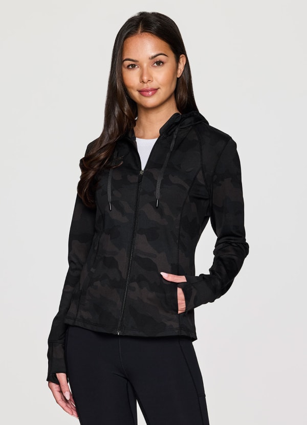 RBX Active Womens Fashion Athletic Lightweight Fleece Zip Up Sweatshirt Jacket with Pockets