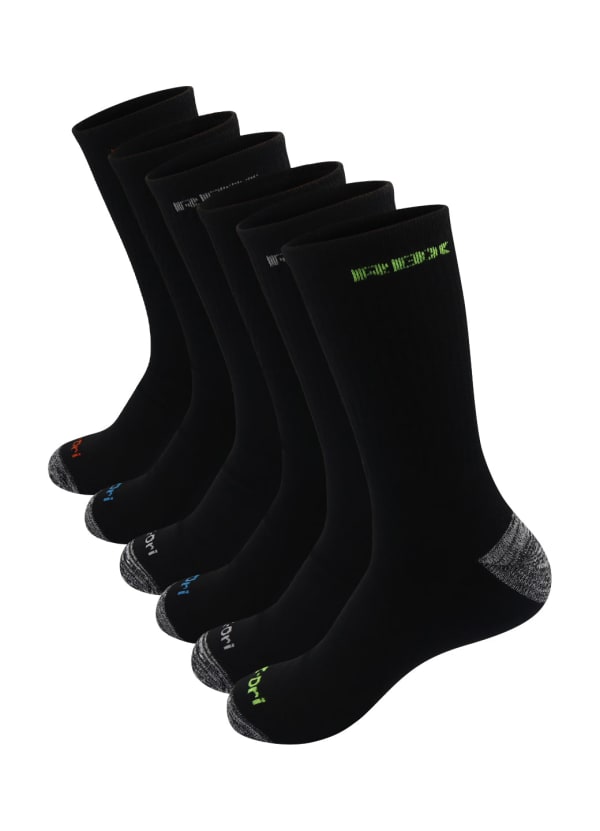 Men's 6-Pack Basic Crew Socks - null