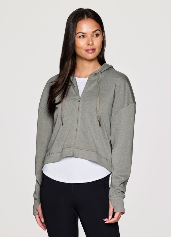 Brooke Daily Cropped Hoodie Jacket - null