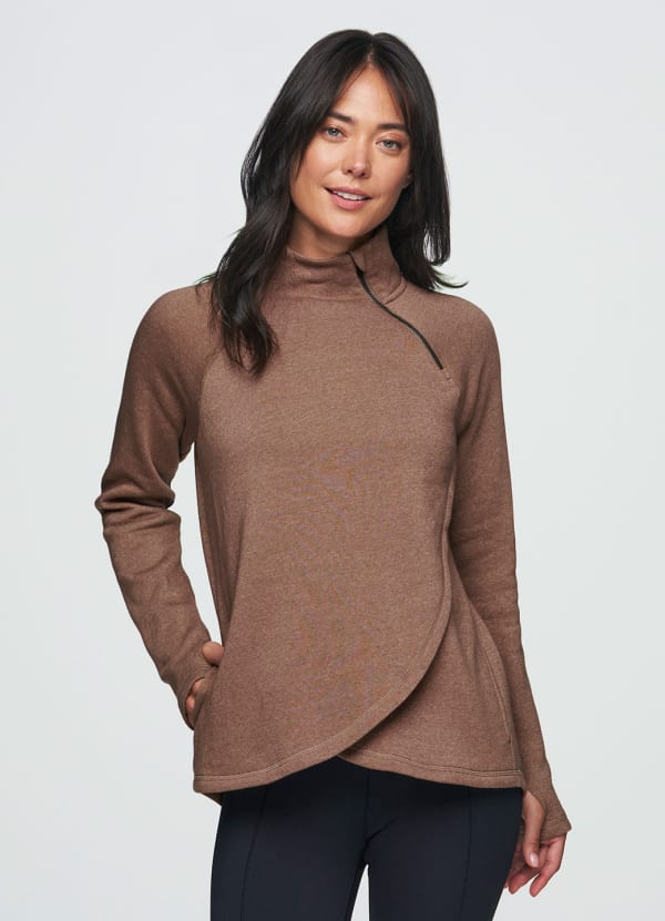 Prime Ready To Roll Fleece Zip Mock Neck Pullover - null
