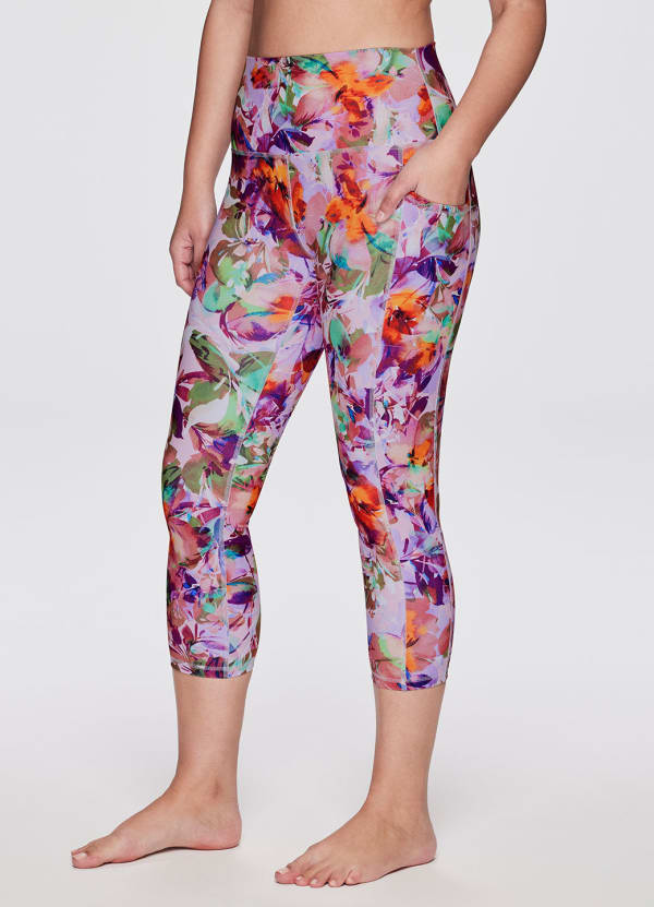 Tropical Floral Super Soft Capri - null