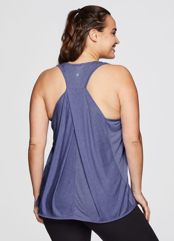 Plus Prime Relaxed Twist Back Tank Top - null