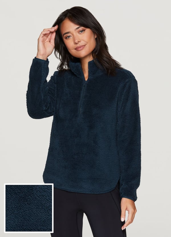Dylan 1/4 Zip Sherpa Pullover - null