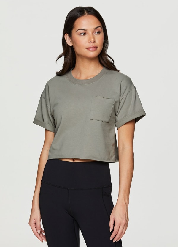 Organic Cotton Everyday Cropped Tee - null