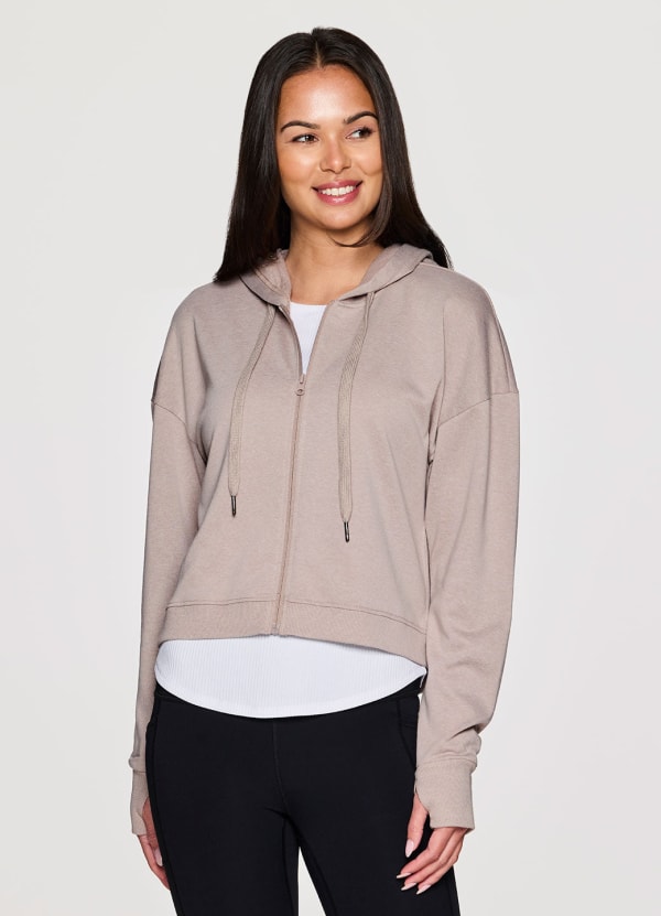 Brooke Daily Cropped Hoodie Jacket - null