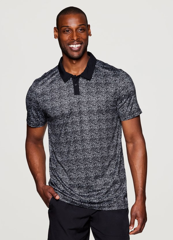 Stay On Course Geometric Polo - null