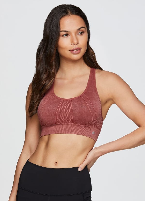 Washed Crossback Bra - null