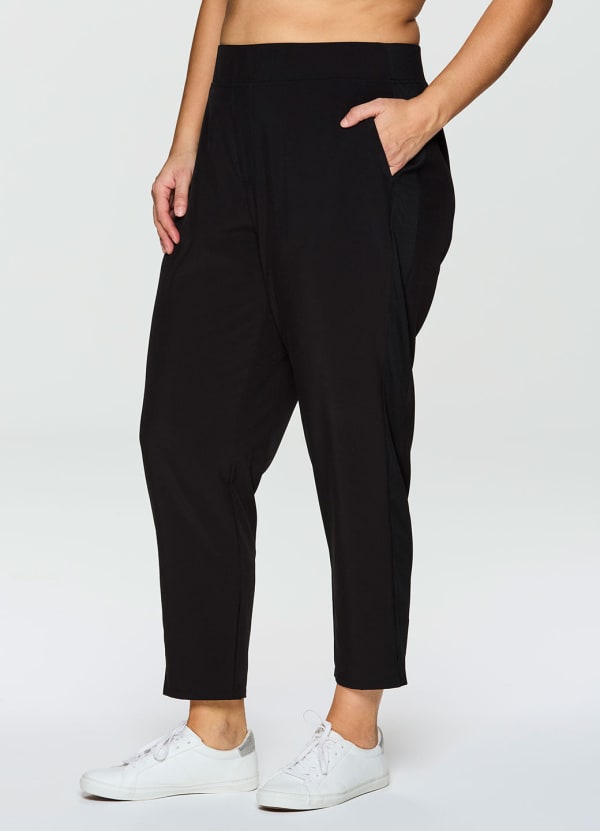 Plus Everyday Ribbed Ankle Pant - null