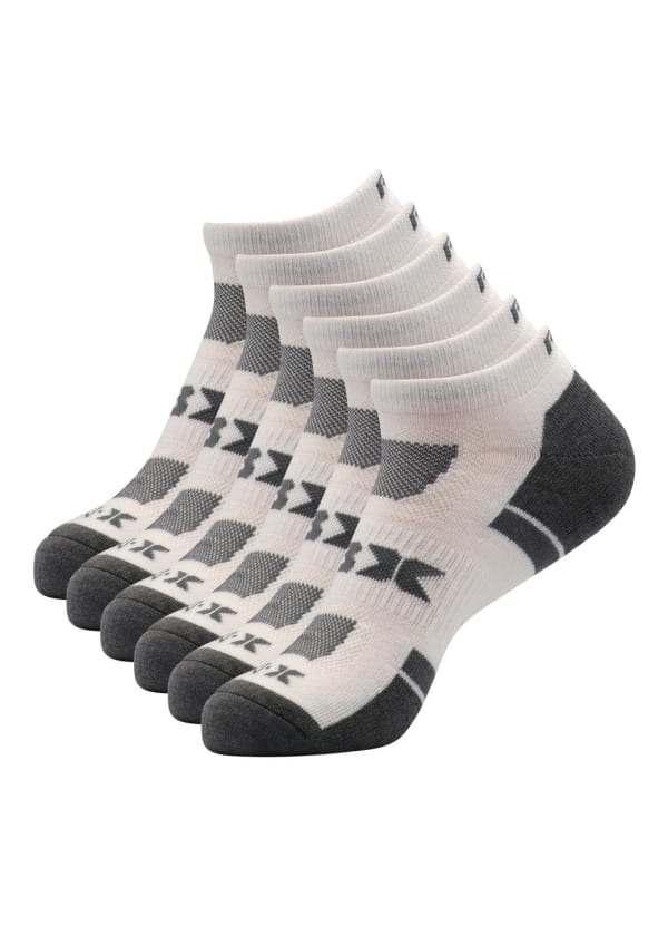 Men's 6-Pack White Low Cut Socks - null