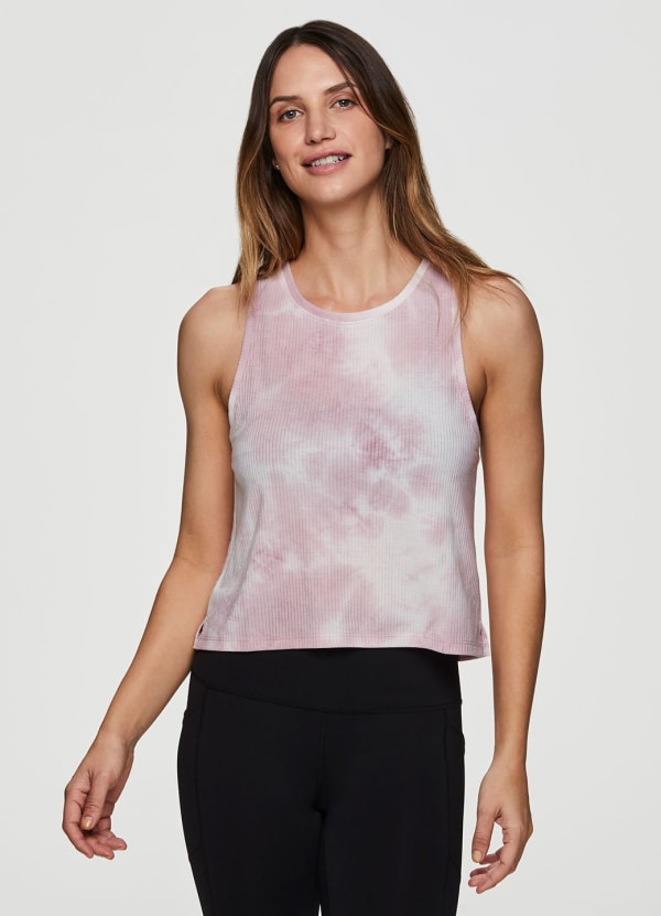 Zen Ribbed Tie Dye Tank - null