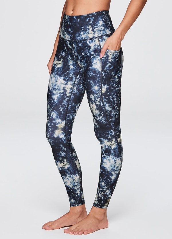 Navy floral tights Outlet