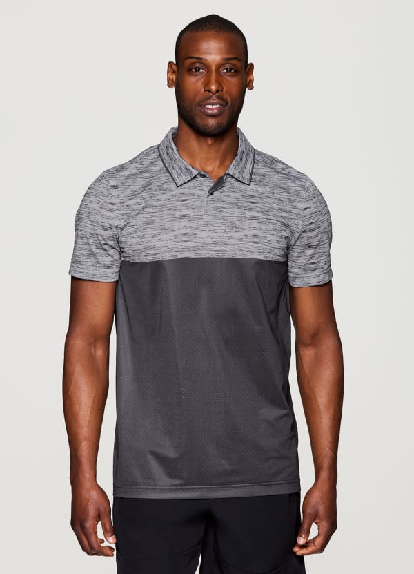 Stay On Course Closed Mesh Polo - null