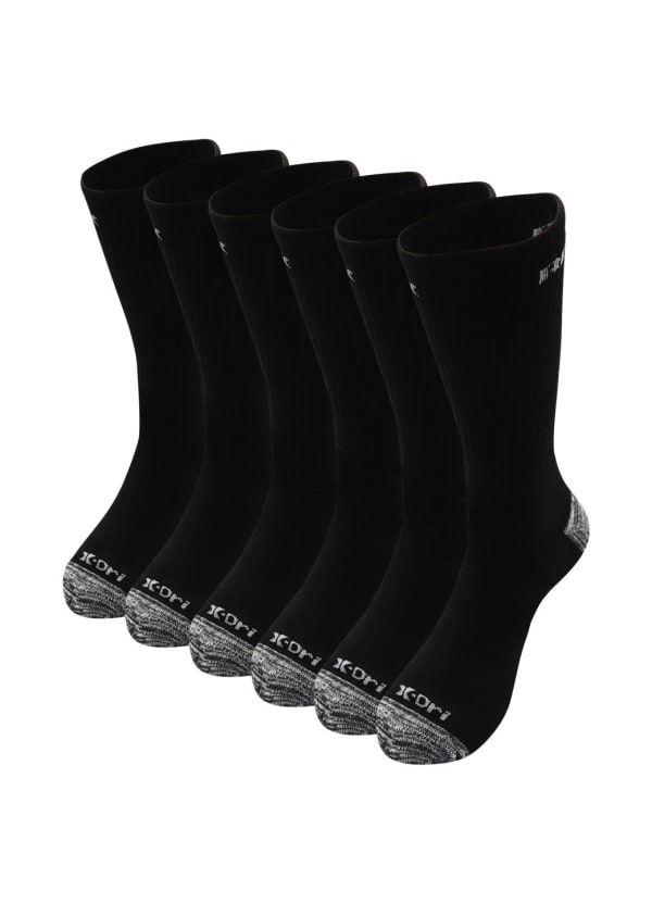 Men's 6-Pack Crew Socks - null