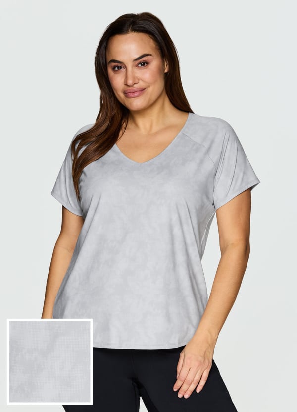 Plus Tonal Floral Super Soft Tee - null