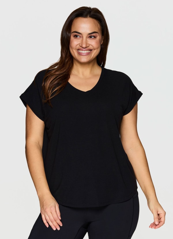 Plus Breezy Hi Low Tee - null