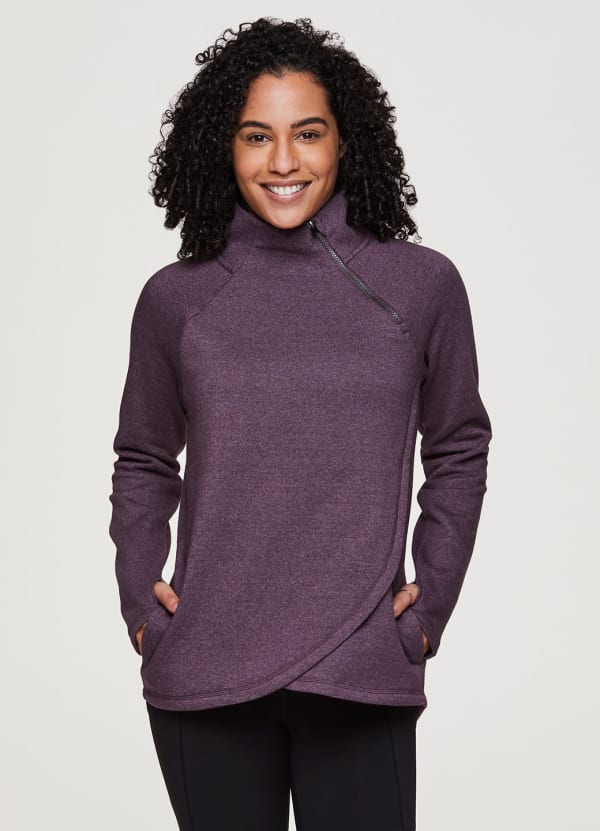 Prime Ready To Roll Fleece Zip Mock Neck Pullover - null
