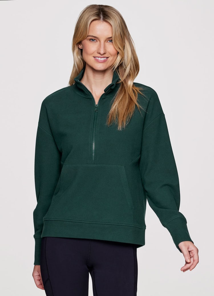 Faith Textured Fleece 1 2 Zip Pullover RBX Active