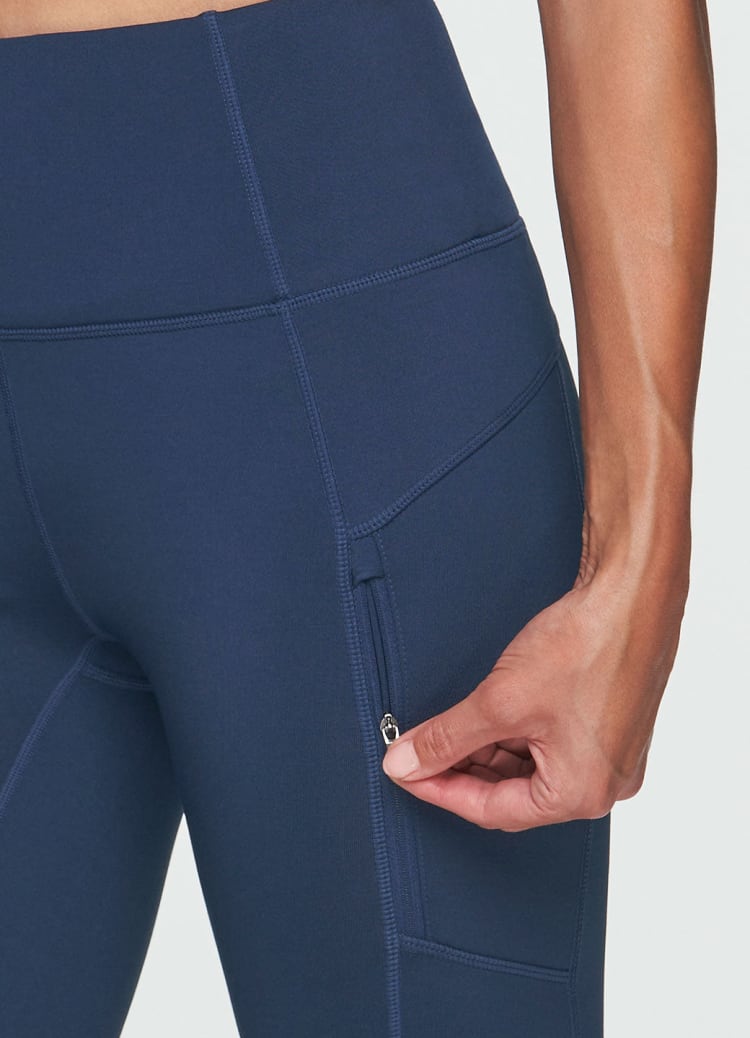 Fleece Lined Zip Pocket Legging - RBX Active