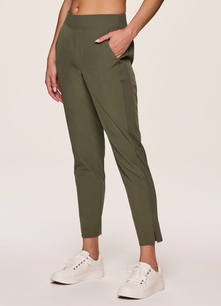 Solid Simple Tailored Pants Elegant Work Cropped Pants - Temu