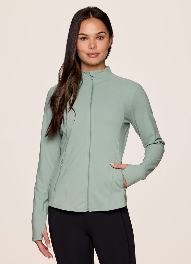 Studio Daily Super Soft Mock Neck Jacket RBX Active