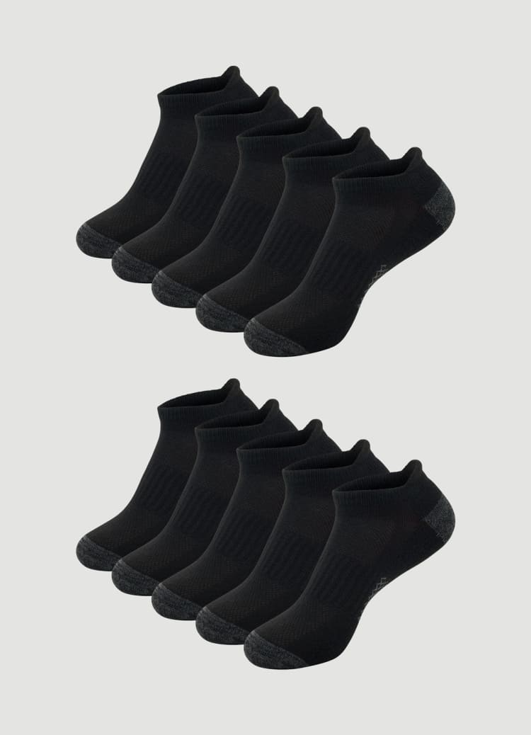 Women s 10 Pack Heel Tab Socks RBX Active