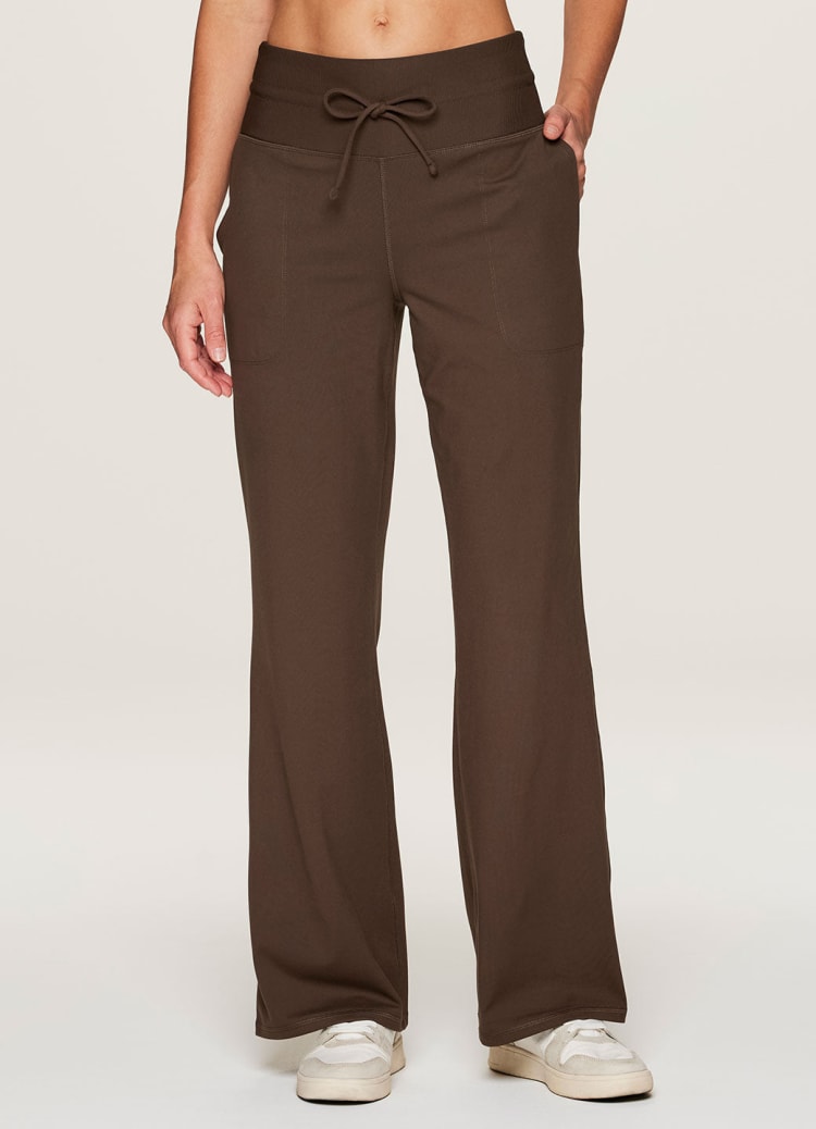 Wide leg clearance stretch pants