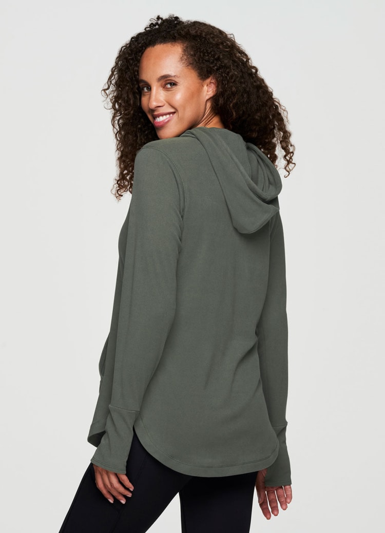 Oliver Plush Hoodie Tunic Sweatshirt - RBX Active