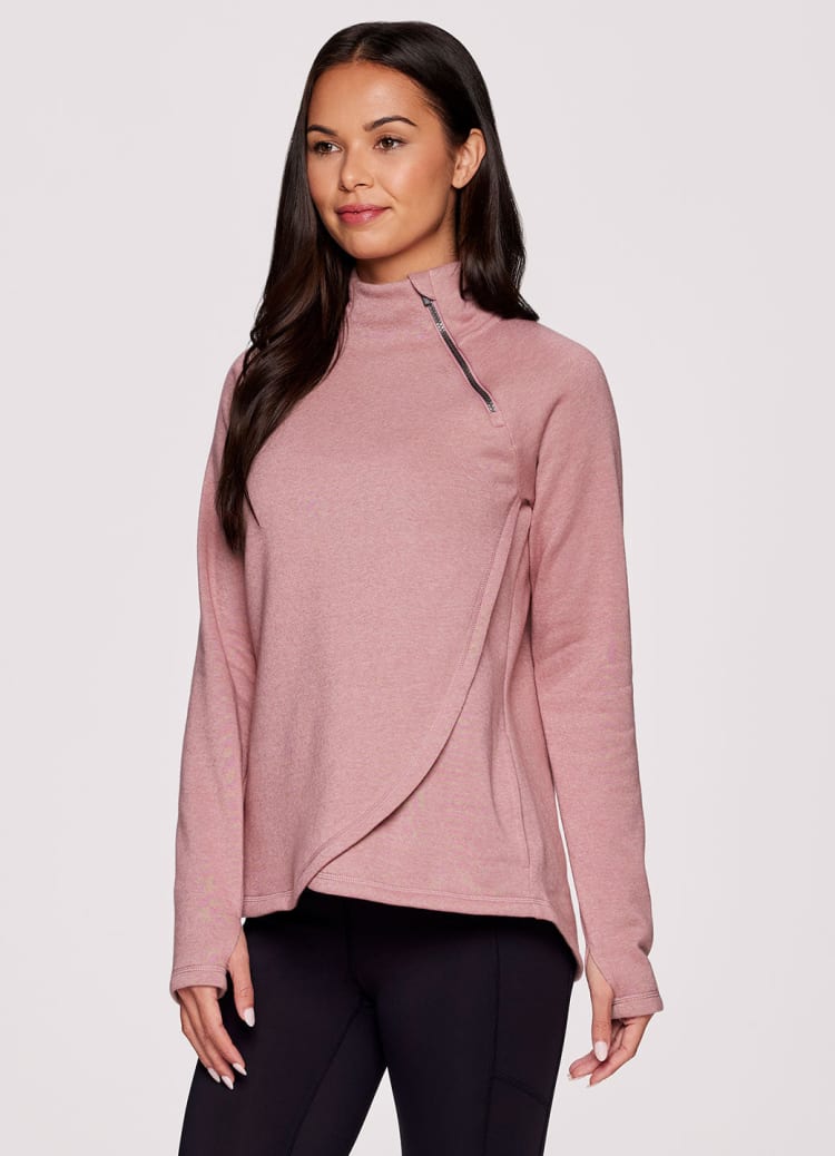 Prime Ready To Roll Fleece Zip Mock Neck Pullover - RBX Active