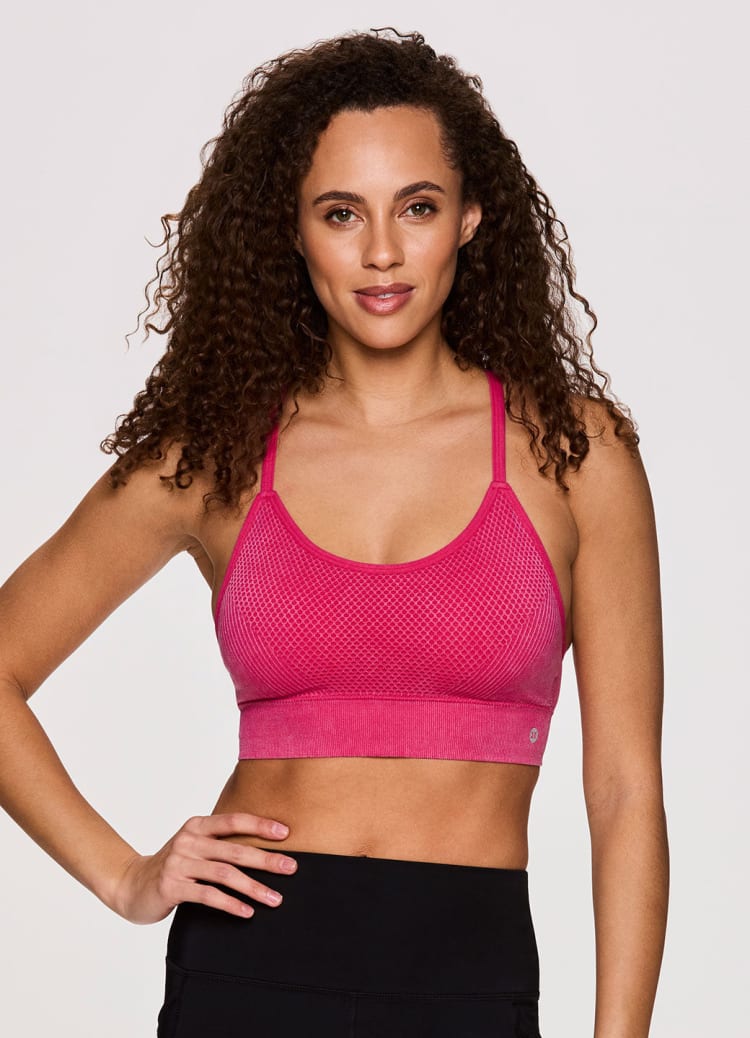 Pink Active Seamless Air Low-Impact Sports Bra