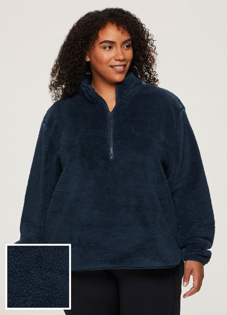 Plus Dylan 1 4 Zip Sherpa Pullover RBX Active