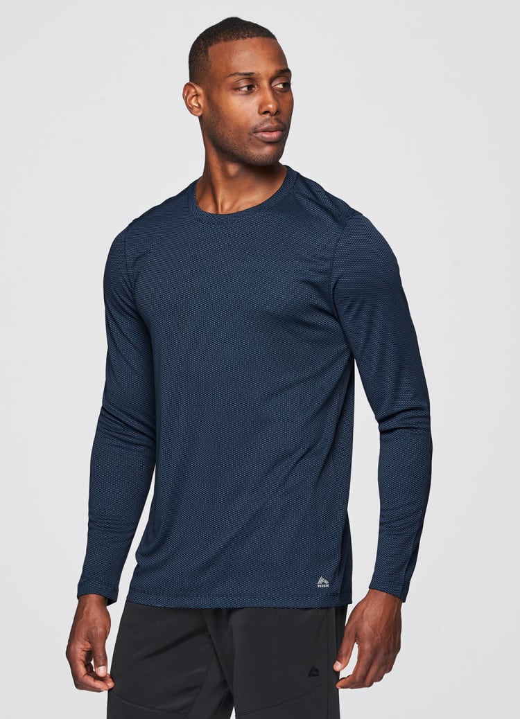 Prime Textured Long Sleeve Workout Tee - RBX Active