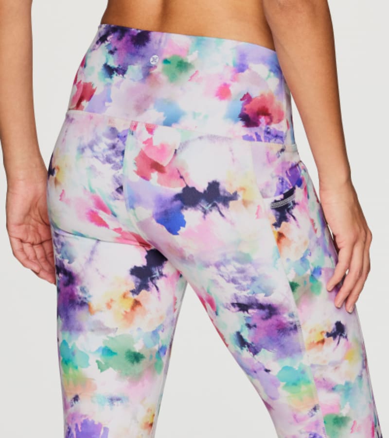 Watercolor Floral Super Soft Capri