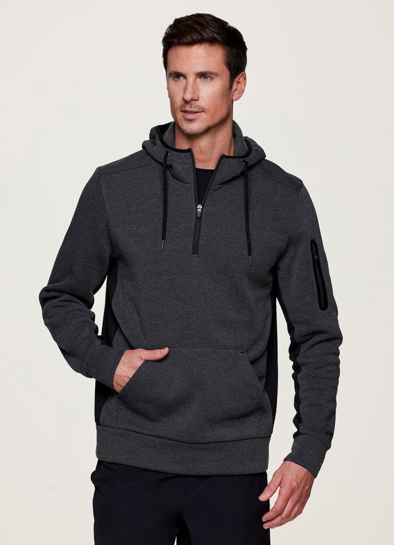 Prime Contrast Quarter Zip Fleece Sweatshirt