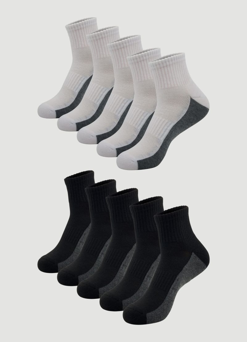 Men's 10-Pack Quarter Socks