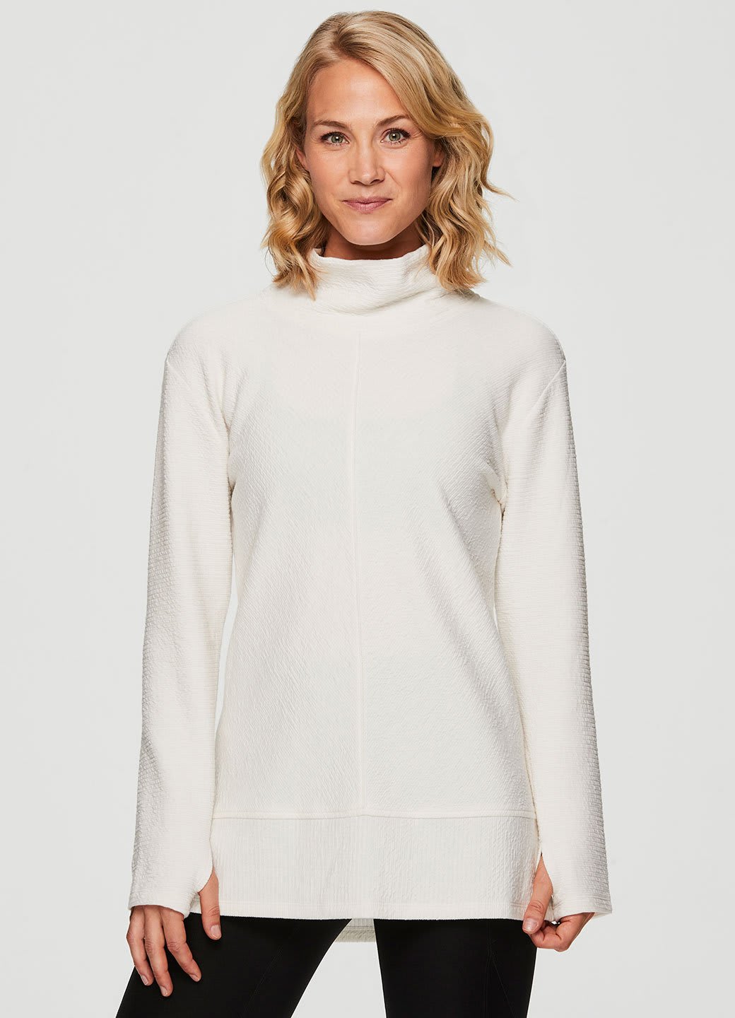 rbx studio namaste mock neck pullover